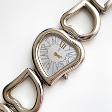 Load image into Gallery viewer, Vintage Yves Saint Laurent Silver-Tone Coeur Crash Ladies' Quartz Watch with Heart Shaped Dial and Bracelet - Boxed