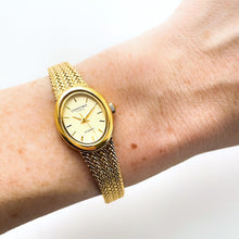 Load image into Gallery viewer, Vintage Ladies' Constant Gold-Plated Quartz Watch with Oval Dial