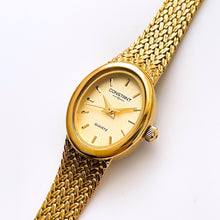 Load image into Gallery viewer, Vintage Ladies' Constant Gold-Plated Quartz Watch with Oval Dial