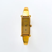 Load image into Gallery viewer, Vintage Ladies' Gold-Plated Gucci 1500 Bangle Quartz Watch with Gold Rectangular Dial - Boxed