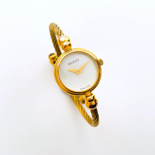 Load image into Gallery viewer, Vintage Ladies' Gold-Tone Gucci 2700.2.L Bangle Quartz Watch with Mother of Pearl Dial