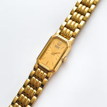 Load image into Gallery viewer, Vintage 1990s Gold-Plated Ladies' Seiko Quartz Watch With Rectangular Dial - Boxed