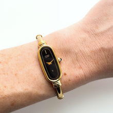 Load image into Gallery viewer, Vintage 1990s Gold-Plated Ladies' Citizen Quartz Watch With Articulated Bangle Bracelet
