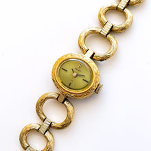 Load image into Gallery viewer, Vintage 1974 Gold-Plated Seiko Ladies' Mechanical Watch with Oval Dial and Ornate Case