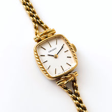 Load image into Gallery viewer, Vintage Gold-Plated Orient Ladies' Mechanical Watch with Thin Chain Bracelet and Ornate Case