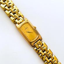 Load image into Gallery viewer, Vintage 1990s Gold-Plated Ladies' Seiko Quartz Watch With Rectangular Dial
