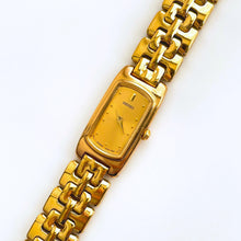 Load image into Gallery viewer, Vintage 1990s Gold-Plated Ladies' Seiko Quartz Watch With Rectangular Dial
