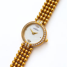 Load image into Gallery viewer, Vintage Ladies' Gold-Plated Michel Herbelin Quartz Watch With Beaded Bracelet and Mother of Pearl Dial