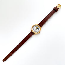 Load image into Gallery viewer, Vintage Ladies' Sekonda Moon Phase Quartz Watch with Brown Leather Strap