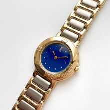 Load image into Gallery viewer, Vintage 1990s Yves Saint Laurent Ladies' Quartz Watch with Two-Tone Bracelet and Blue Dial