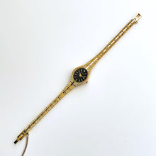 Load image into Gallery viewer, Vintage 00s Gold-Plated Accurist Quartz Watch - Black Oval Dial