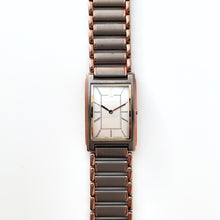 Load image into Gallery viewer, YSL Unisex Quartz Watch – Two-Tone with Rectangular Tank Dial, 1990s