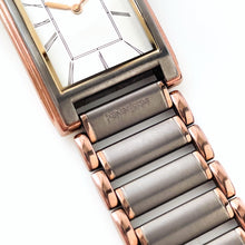 Load image into Gallery viewer, YSL Unisex Quartz Watch – Two-Tone with Rectangular Tank Dial, 1990s