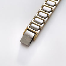 Load image into Gallery viewer, Vintage 1990s Yves Saint Laurent Ladies' Quartz Watch with Two-Tone Bracelet and Black Dial