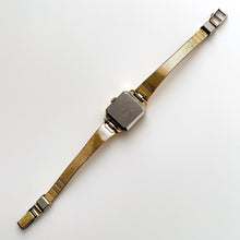 Load image into Gallery viewer, Vintage 1971 Gold-Plated Seiko Ladies' Mechanical Watch with Green Sunburst Dial and Integrated Bracelet