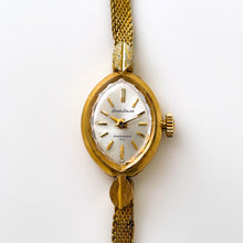 Load image into Gallery viewer, Vintage 1967 Gold-Plated Seiko 'Solar' Ladies' Mechanical Watch with Tiny Silver Dial and Thin Bracelet