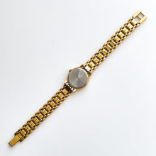 Load image into Gallery viewer, Vintage Ladies' Gold-Plated Longines Quartz Watch with Round White Dial