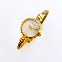 Load image into Gallery viewer, Vintage Ladies' Gold-Tone Gucci 2700.2.L Bangle Quartz Watch with Mother of Pearl Dial