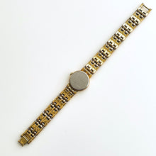 Load image into Gallery viewer, Vintage 1990s Gold-Plated Ladies' Seiko Quartz Watch with Round Black Dial