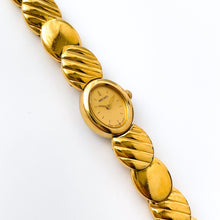 Load image into Gallery viewer, Tiny Vintage 1990s Gold-Plated Ladies' Seiko Quartz Watch With Beaded Bracelet and Oval Dial