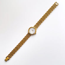 Load image into Gallery viewer, Vintage Ladies' Pulsar (by Seiko) Quartz Watch with Gold-Plated Bracelet and White Round Dial