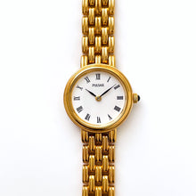 Load image into Gallery viewer, Vintage Ladies' Pulsar (by Seiko) Quartz Watch with Gold-Plated Bracelet and White Round Dial