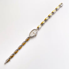 Load image into Gallery viewer, Thin Vintage 1990s Gold-Plated Ladies' Seiko Quartz Watch With Intricate Bracelet