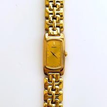 Load image into Gallery viewer, Vintage 1990s Gold-Plated Ladies' Seiko Quartz Watch With Rectangular Dial