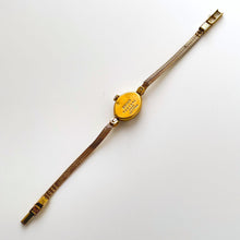 Load image into Gallery viewer, Vintage 1967 Gold-Plated Seiko 'Solar' Ladies' Mechanical Watch with Tiny Silver Dial and Thin Bracelet