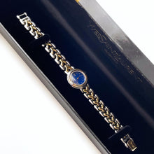 Load image into Gallery viewer, Vintage 1990s Yves Saint Laurent Ladies' Quartz Watch with Two-Tone Bracelet and Blue Dial - Boxed