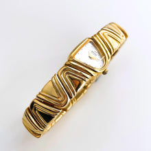 Load image into Gallery viewer, Seiko Half Moon – 18ct Gold-Plated Quartz Watch with MOP Dial, 1990s