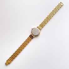 Load image into Gallery viewer, Vintage Ladies' Pulsar (by Seiko) Quartz Watch with Gold-Plated Bracelet and White Round Dial