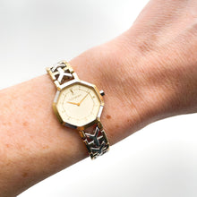 Load image into Gallery viewer, Vintage 90s Yves Saint Laurent Ladies' Quartz Watch with Two-Tone Bracelet and Octagon Dial - Boxed