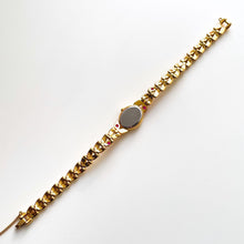 Load image into Gallery viewer, Very Rare 90s Gold-Plated Seiko Tissé Jewellery Quartz Watch with Tiny Dial, Thin Bracelet and 4 Rubies