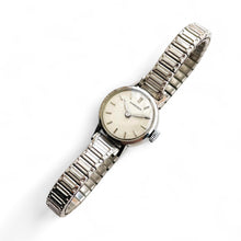 Load image into Gallery viewer, Longines Ladies’ Mechanical Watch – Silver-Tone with Expanding Bracelet, 1960s