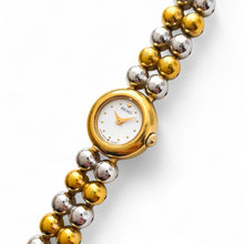 Load image into Gallery viewer, Vintage 1990s Two-Tone Ladies' Seiko Quartz Watch With Beaded Bracelet
