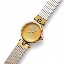 Load image into Gallery viewer, Vintage 1991 Two-Tone Christian Dior Ladies' Quartz Watch with Round Gold Dial - Boxed