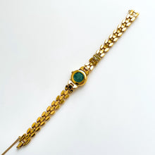 Load image into Gallery viewer, Very Rare 90s Gold-Plated Seiko Jewellery Quartz Watch with Tiny Dial, Thin Bracelet and 7 Rubies