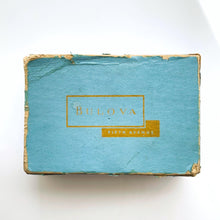 Load image into Gallery viewer, Vintage 1957 Ladies' Gold-Plated Bulova Art Deco Mechanical Watch with Elasticated Bracelet - Boxed