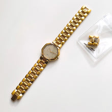 Load image into Gallery viewer, RESERVED - Vintage Gold-Plated Christian Dior Ladies' Quartz Watch with Octagon Dial