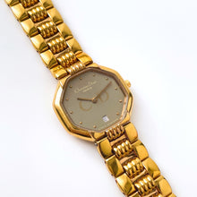 Load image into Gallery viewer, RESERVED - Vintage Gold-Plated Christian Dior Ladies' Quartz Watch with Octagon Dial