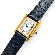 Load image into Gallery viewer, Vintage Cartier Tank Must Vermeil With Rare 3-Tone Trinity Dial - Gold-Plated Silver 925