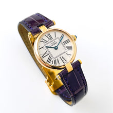 Load image into Gallery viewer, Ladies' Vintage Cartier Must Vendome Vermeil Watch - Quartz Movement - Gold-Plated Silver 925 with Opaline Dial - Boxed