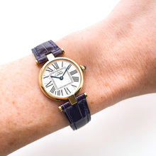 Load image into Gallery viewer, Ladies' Vintage Cartier Must Vendome Vermeil Watch - Quartz Movement - Gold-Plated Silver 925 with Opaline Dial - Boxed