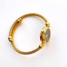 Load image into Gallery viewer, Vintage Ladies' Gold-Plated Gucci 2700.2.L Bangle Quartz Watch with Black Dial