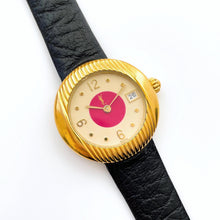 Load image into Gallery viewer, Yves Saint Laurent Ladies’ Quartz Watch – Black Strap, Gold-Plated, 1990s