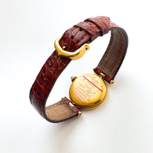 Load image into Gallery viewer, Ladies' Vintage Cartier Must Vendome Vermeil Quartz Watch - Gold-Plated Silver 925 with Beige Dial - With Original Box and Booklet
