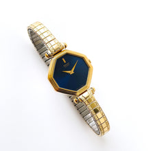 Load image into Gallery viewer, Seiko Ladies’ Quartz Watch – Gold-Plated with Blue Dial, 1980
