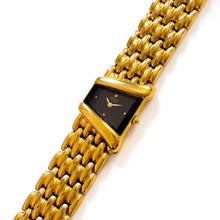 Load image into Gallery viewer, Vintage 90s Gold-Plated Seiko Asymmetrical Quartz Watch - Black Dial