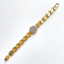 Load image into Gallery viewer, Tiny Vintage 1990s Gold-Plated Ladies' Seiko Quartz Watch With Intricate Bracelet and Oval Dial